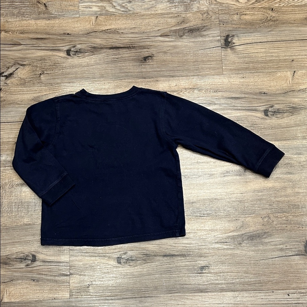 Gymboree Navy Long Sleeve Tee with Dog Graphic - Picture 4 of 4